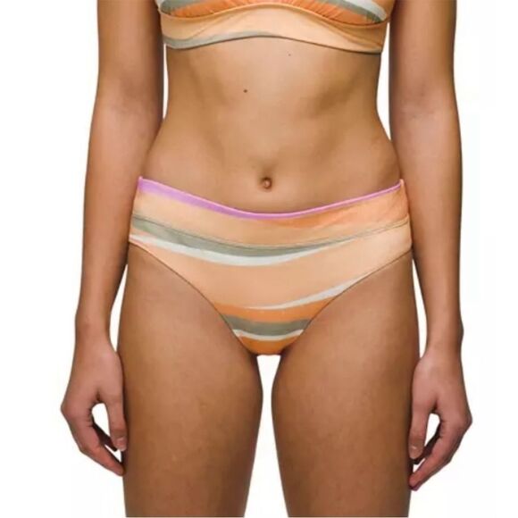 prAna Womens Upswell Swimsuit Bottom Waves Size XL Colorful‎ bikini bottom NWT - Picture 1 of 9